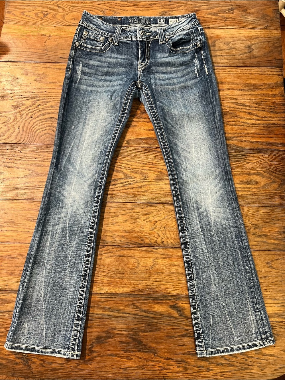 Miss Me Women's Faded Blue Boot Cut Jeans